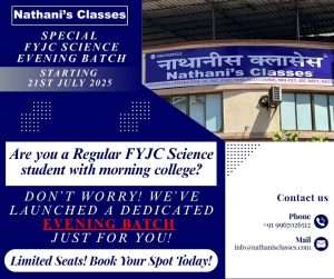 FYJC - SYJC Science Evening Batch 