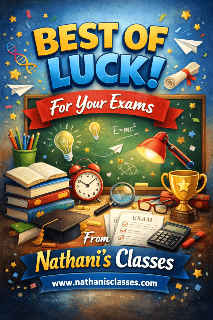 Best of Luck - Nathani's Classes 